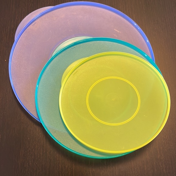 TUPPERWARE VINTAGE IMPRESSIONS CLASSIC BOWL SET WITH LIDS - Picture 3 of 9